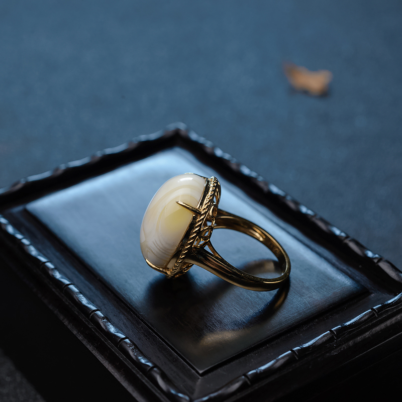 波罗的海白蜜戒指-红掌柜