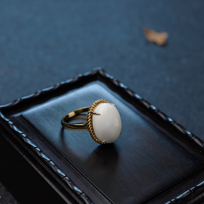 瓷白白蜜戒指-红掌柜