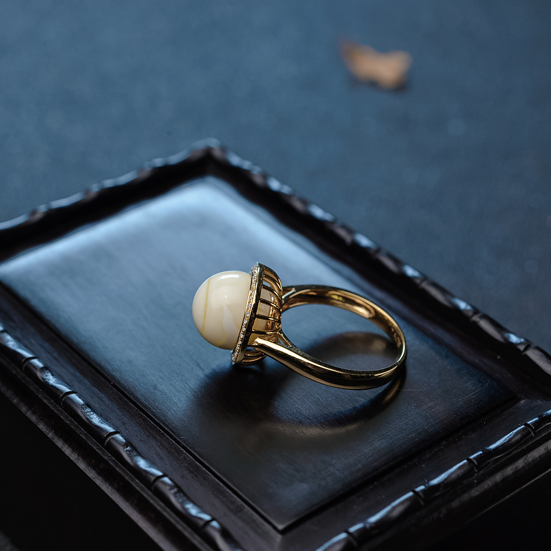 波罗的海白蜜戒指-红掌柜