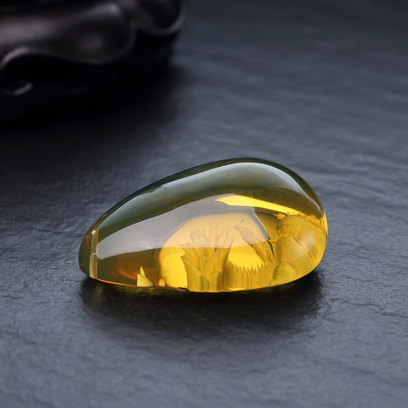 墨西哥蓝珀吊坠-红掌柜