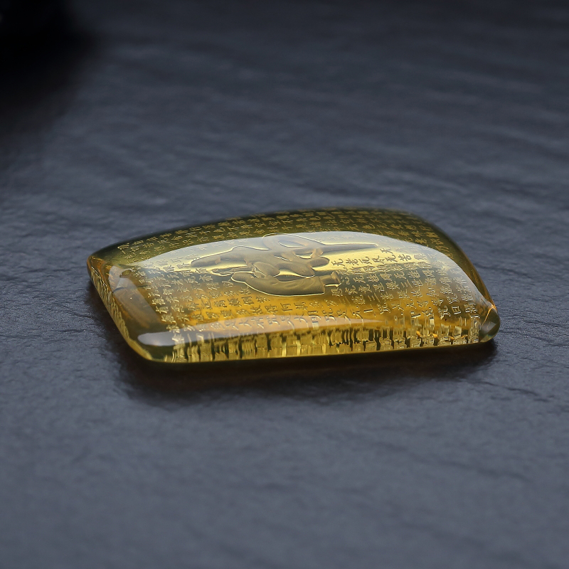 蓝珀悟道吊坠-红掌柜