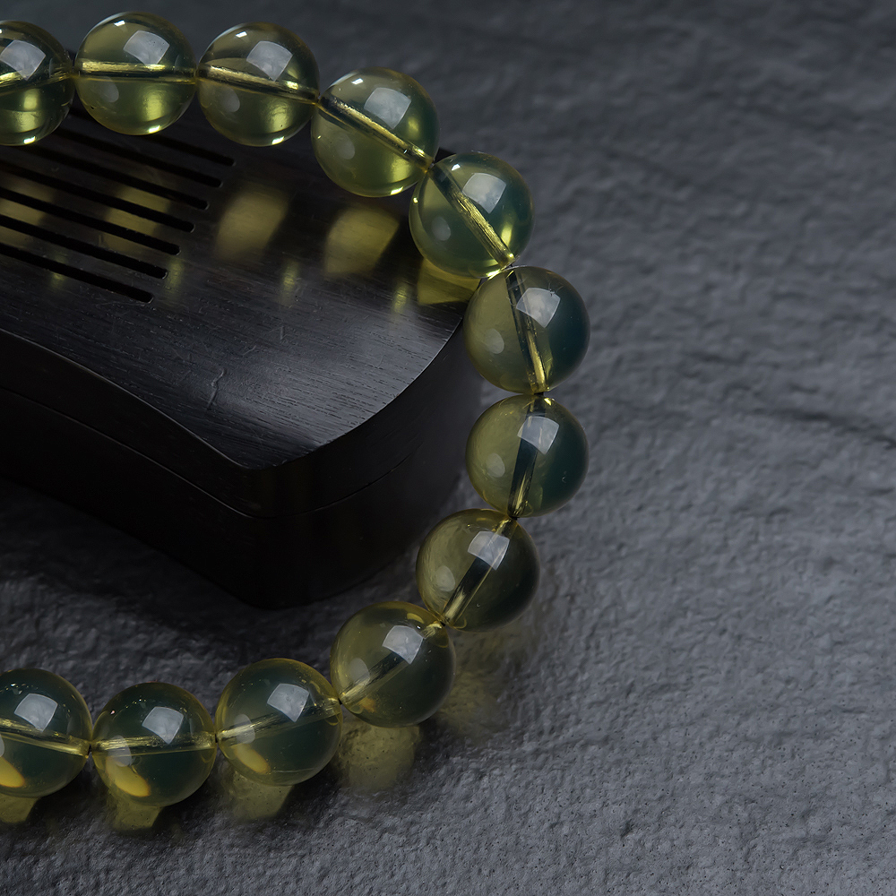 天然蓝珀手串-红掌柜