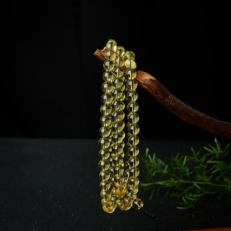7.5mm蓝珀108佛珠-红掌柜