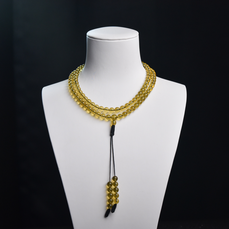 6mm墨西哥蓝珀108佛珠-红掌柜