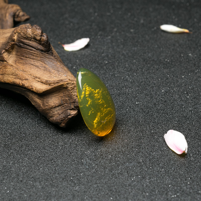 蓝珀文殊菩萨吊坠-红掌柜