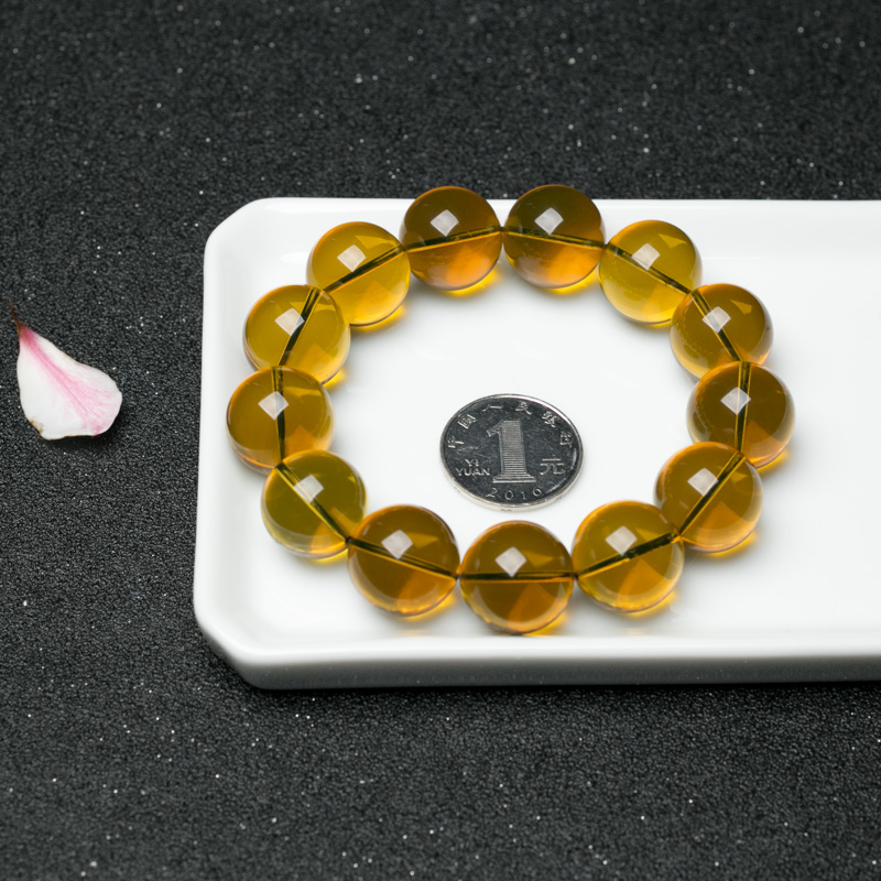 天然蓝珀手串-红掌柜