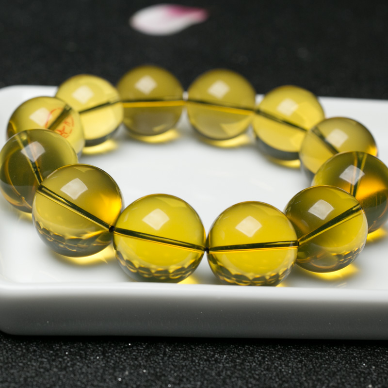 墨西哥蓝珀手串-红掌柜