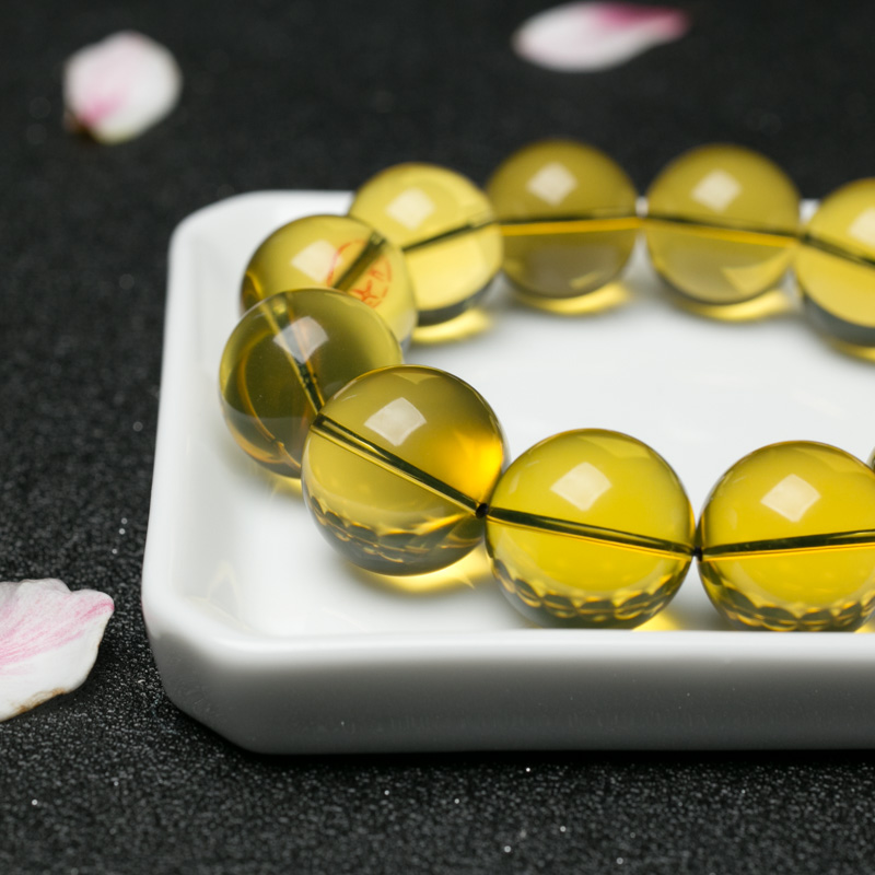 天然蓝珀手串-红掌柜