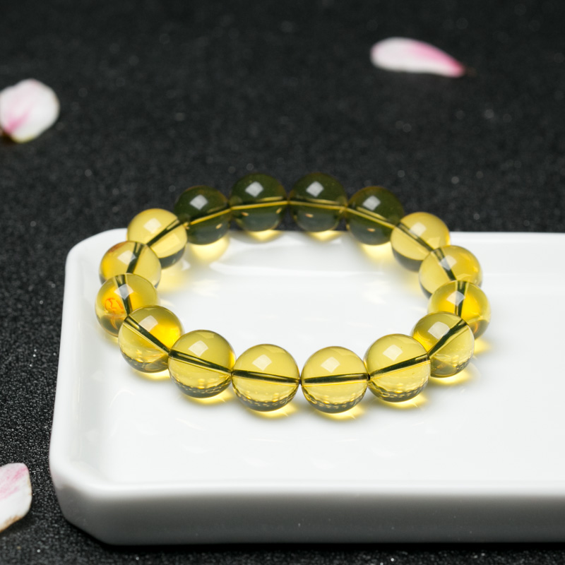 墨西哥蓝珀手串-红掌柜