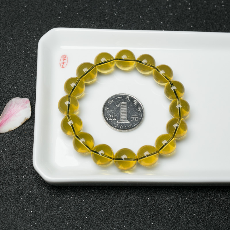 墨西哥蓝珀手串-红掌柜