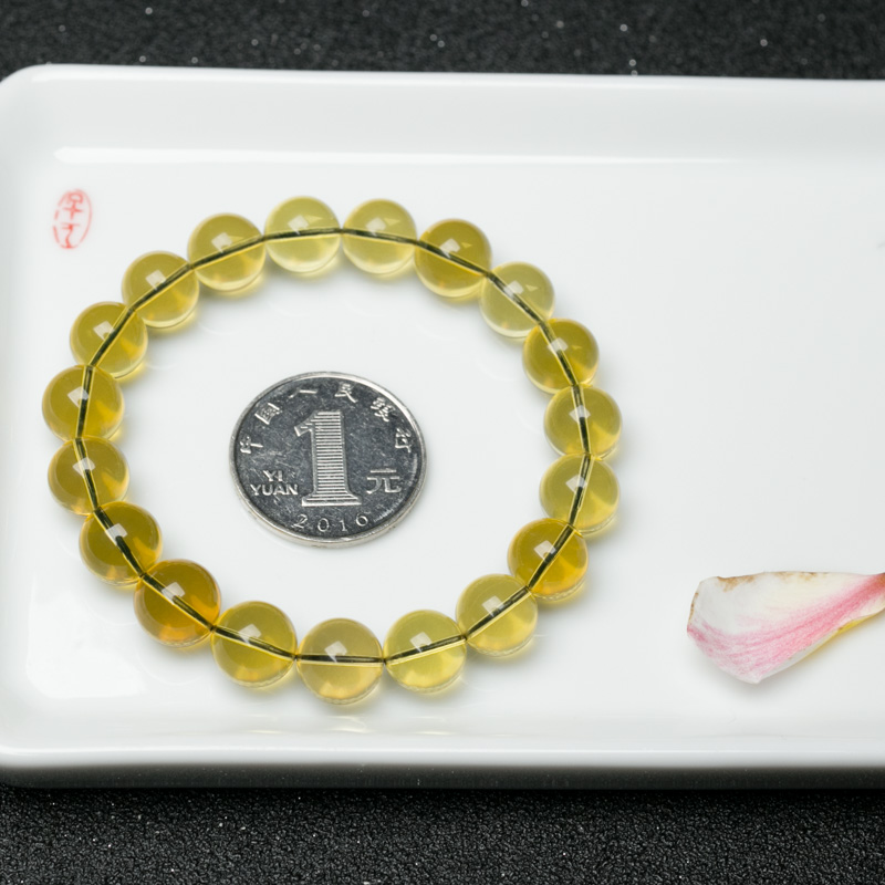 天然蓝珀手串-红掌柜