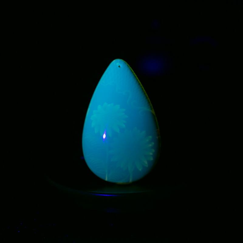 蓝珀向日葵挂坠-红掌柜