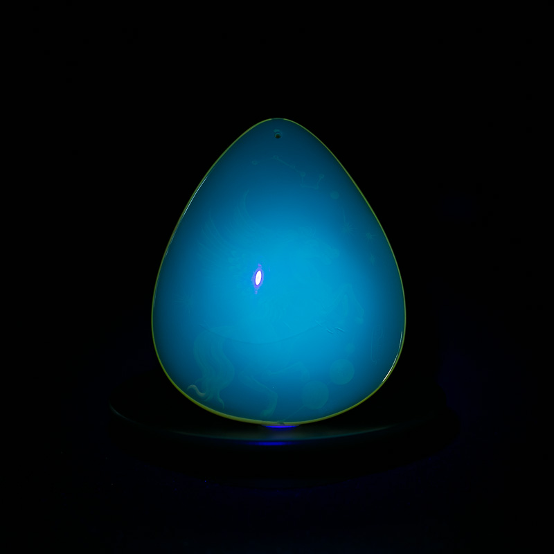 天然蓝珀天马行空挂坠-红掌柜