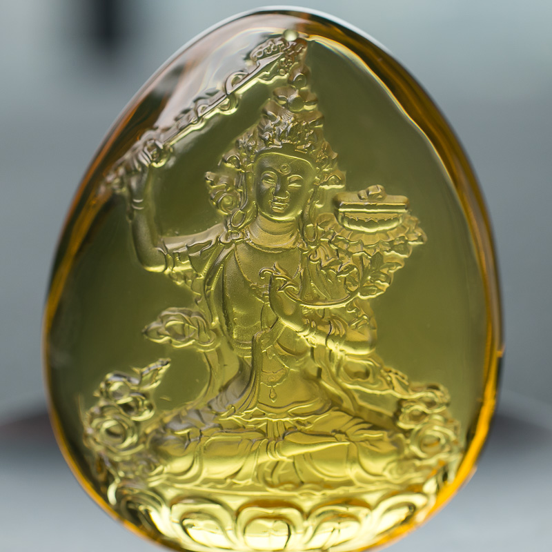 墨西哥蓝珀度母挂坠-红掌柜