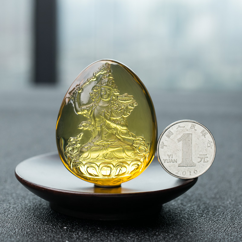 蓝珀度母挂件-红掌柜