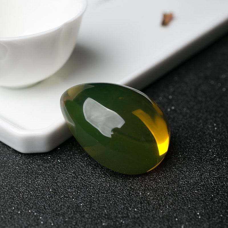 蓝珀水滴吊坠-红掌柜