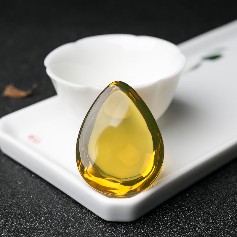 墨西哥蓝珀水滴挂坠-红掌柜