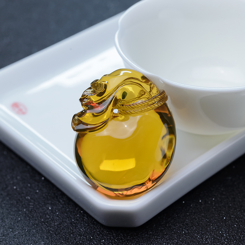 蓝珀代代有钱吊坠-红掌柜