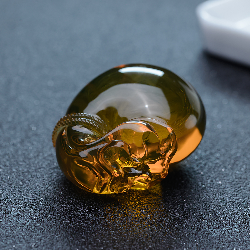 墨西哥蓝珀代代有钱吊坠-红掌柜