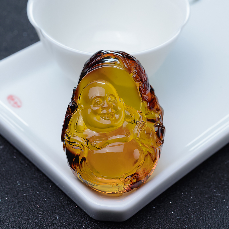 墨西哥蓝珀福在眼前吊坠-红掌柜