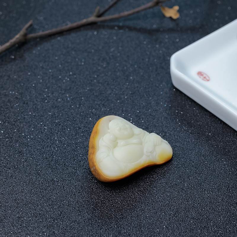 白蜜弥勒佛-红掌柜