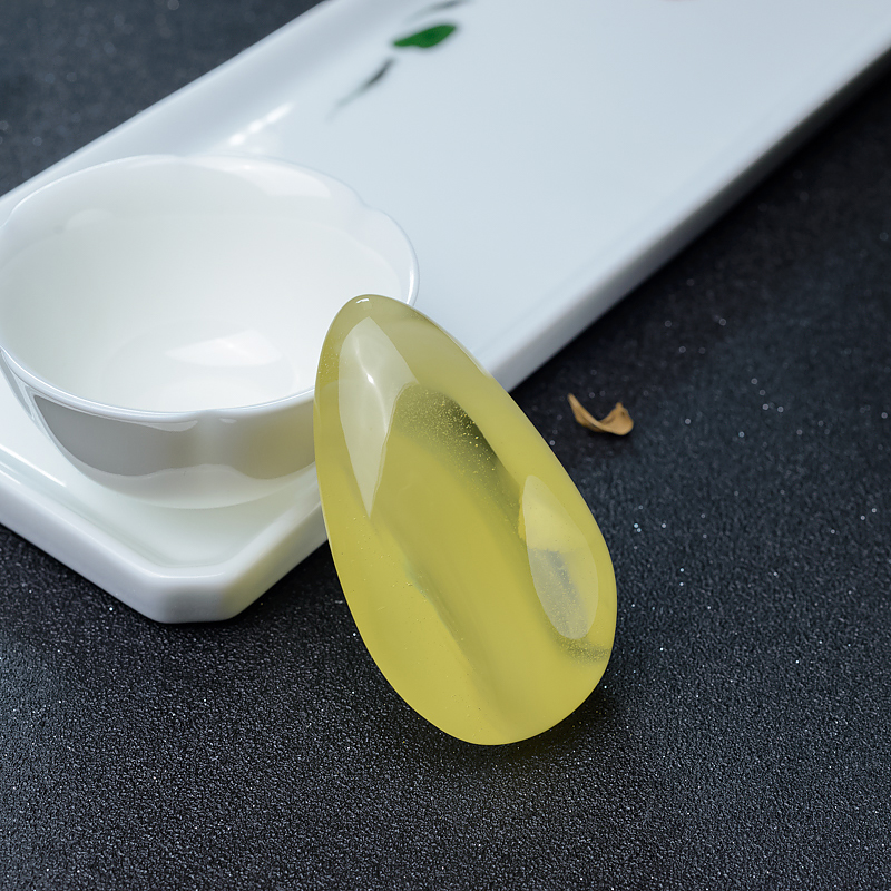 柠檬黄金绞蜜吊坠-红掌柜