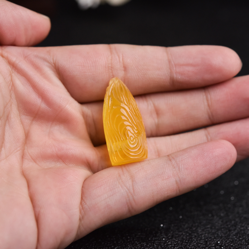 波罗的海金绞蜜弹头吊坠 -红掌柜