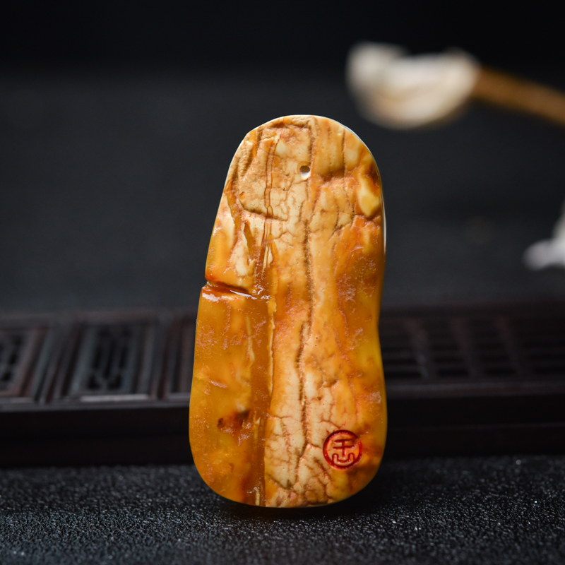 天然蜜蜡一念之间吊坠-红掌柜