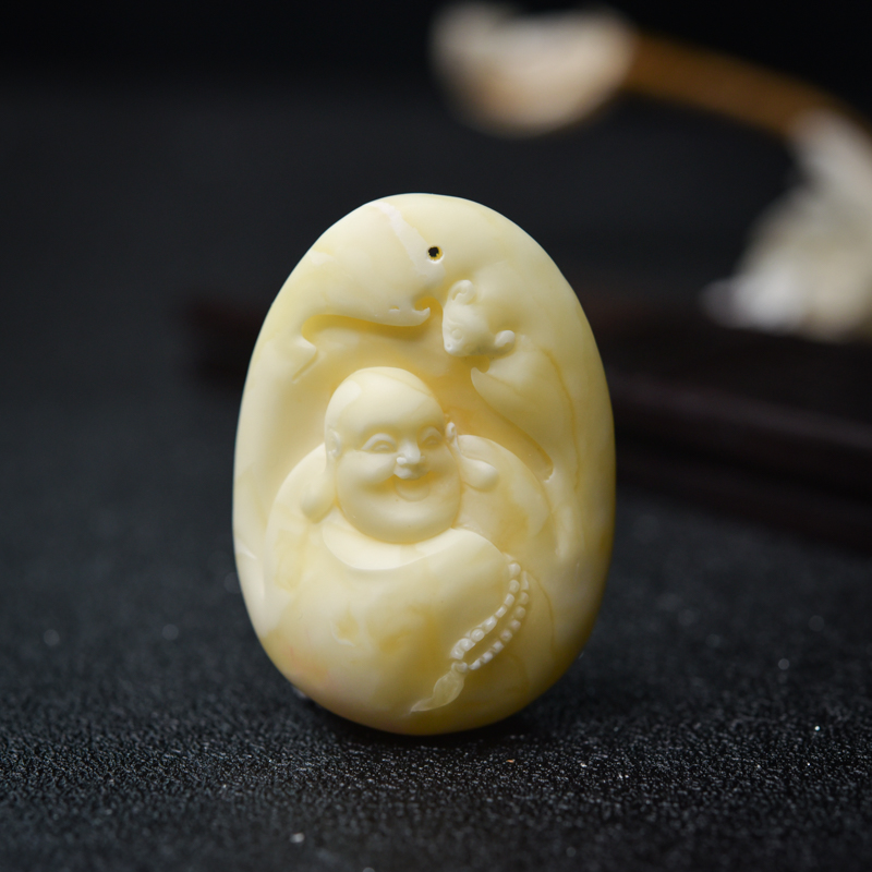 蜜蜡吊坠-红掌柜