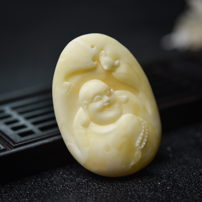 象牙白白蜜吊坠-红掌柜