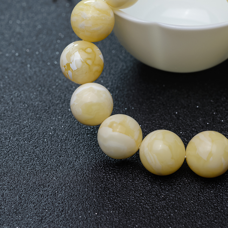 15.5mm蜜蜡手串-红掌柜