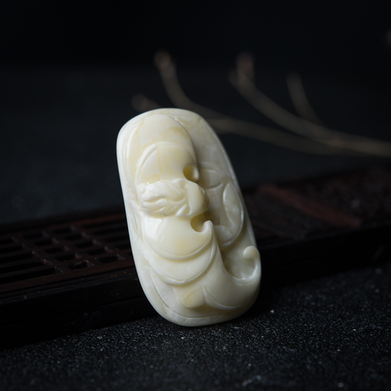 天然白蜜福在眼前吊坠-红掌柜