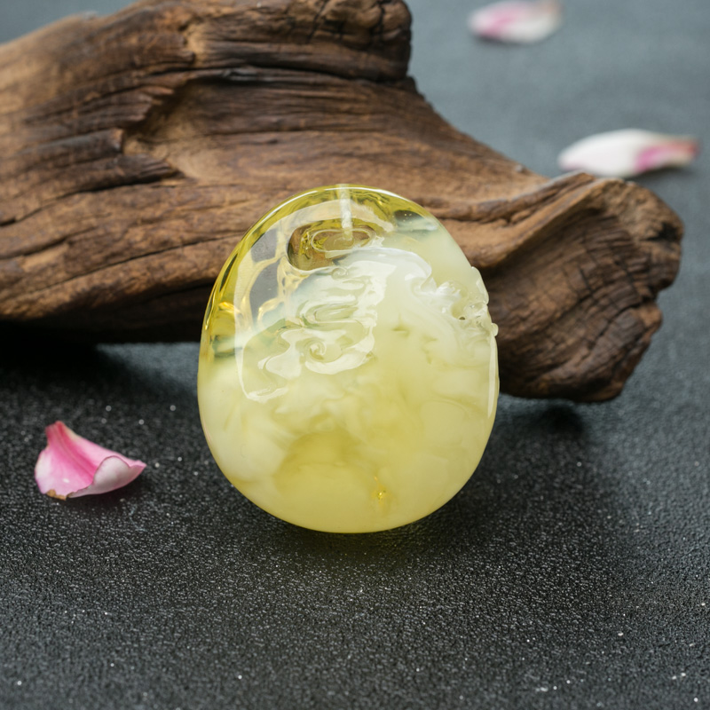 金绞蜜弥勒佛吊坠-红掌柜