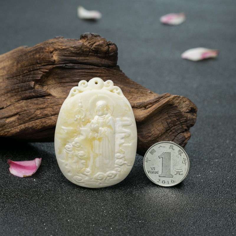 波罗的海白蜜地藏王菩萨挂坠-红掌柜