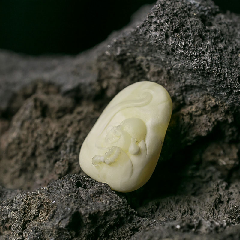 天然白蜜佛吊坠-红掌柜