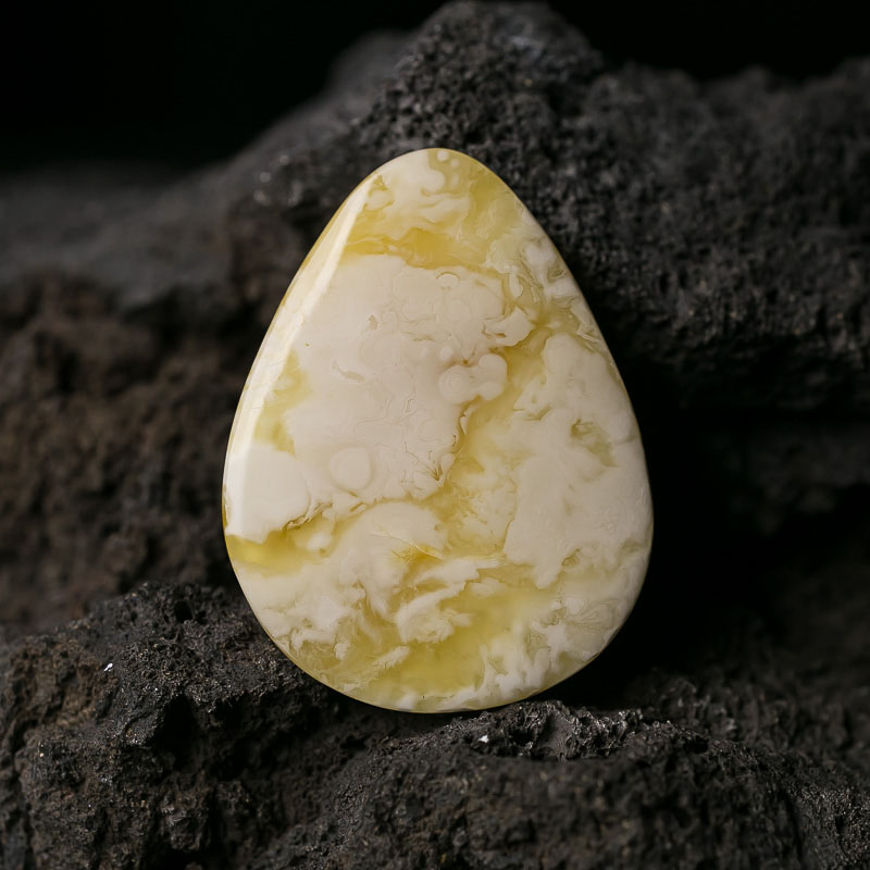 天然蜜蜡水滴吊坠-红掌柜