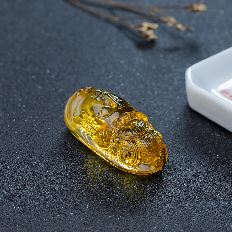 波罗的海金珀吊坠-红掌柜