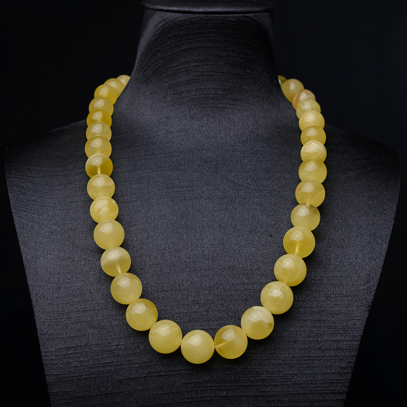 波罗的海天然鸡油黄蜜蜡塔链-红掌柜