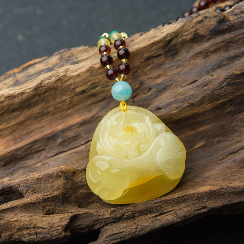 波罗的海天然蜜蜡套装-红掌柜