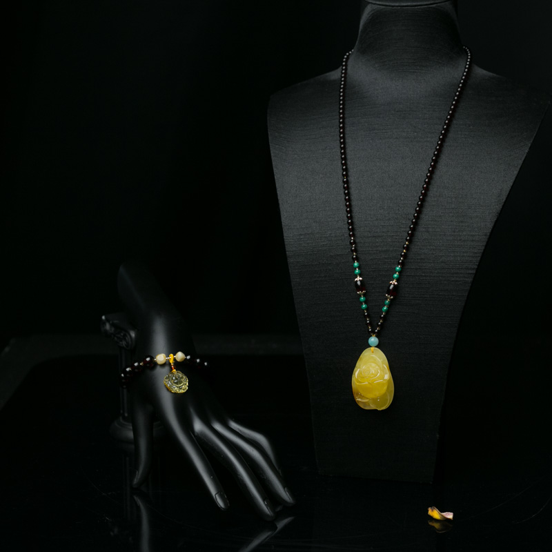 波罗的海天然蜜蜡套装-红掌柜