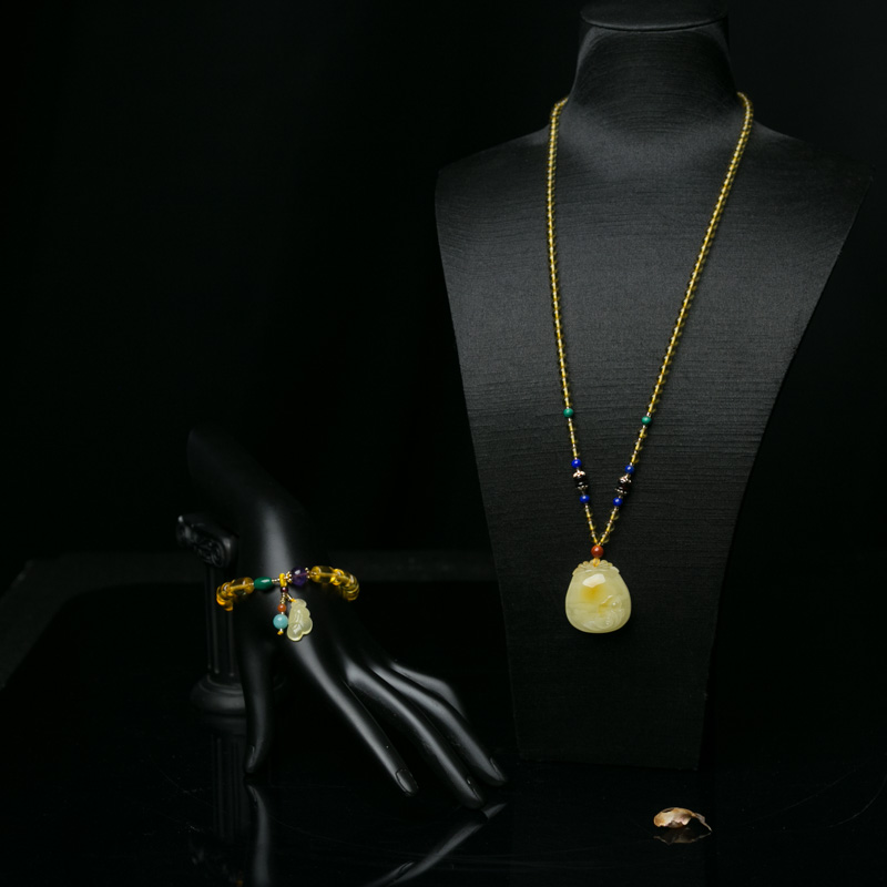 波罗的海天然蜜蜡套装-红掌柜