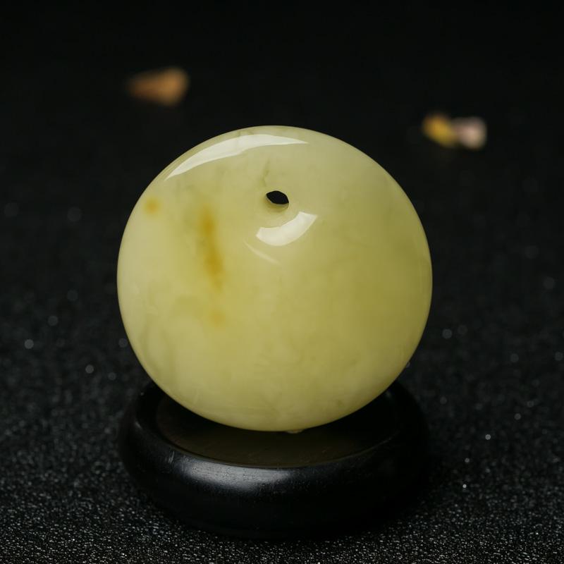 波罗的海天然蜜蜡平安扣吊坠-红掌柜