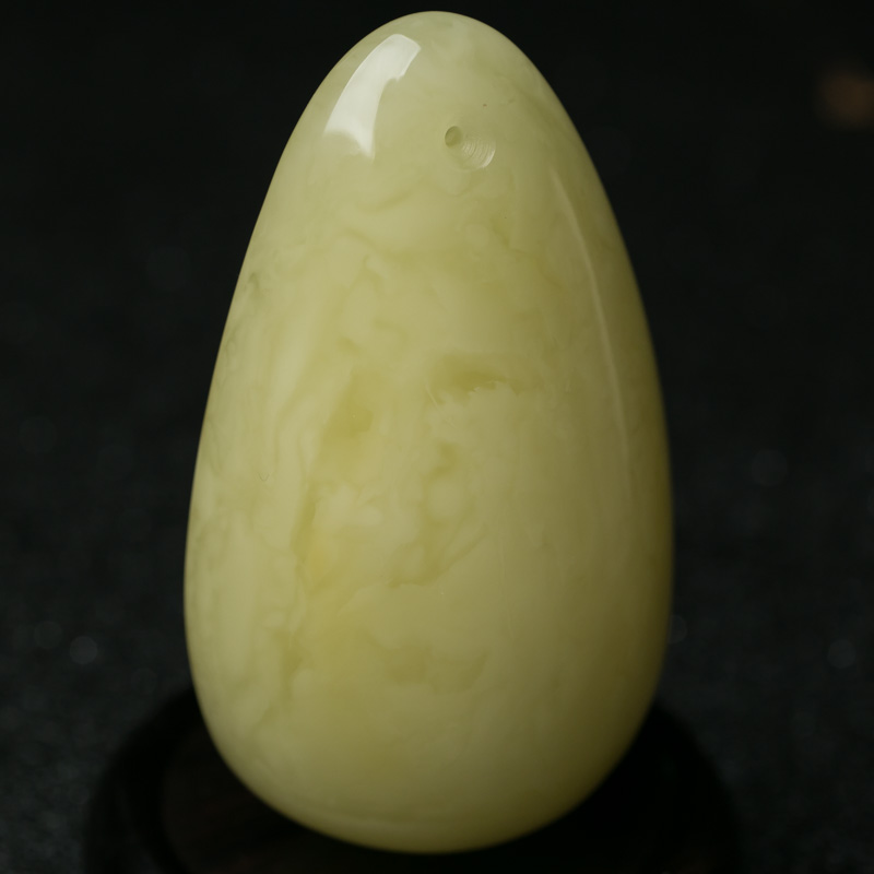 波罗的海天然柠檬黄蜜蜡吊坠-红掌柜