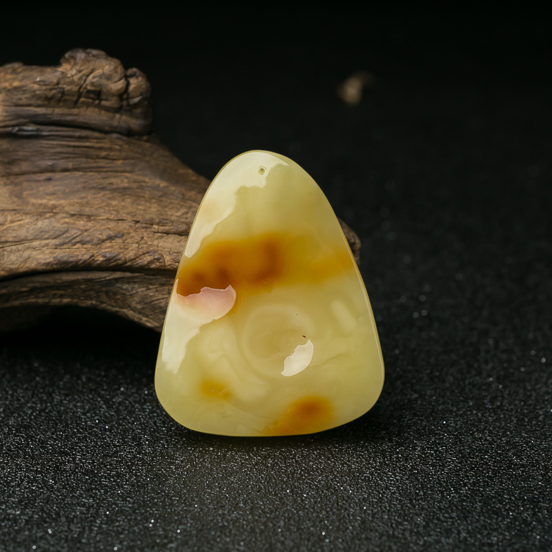 天然蜜蜡文殊菩萨吊坠-红掌柜