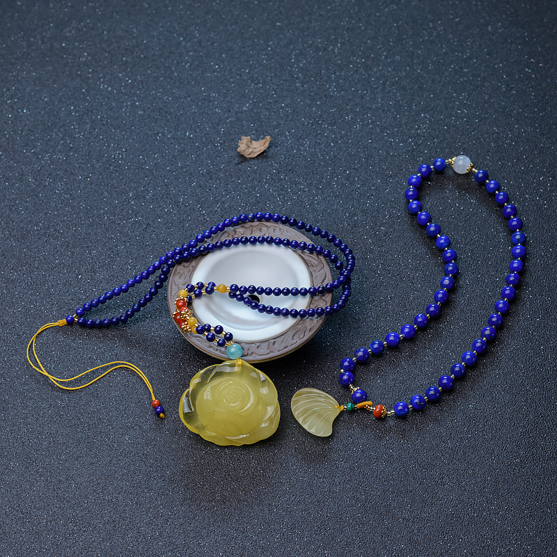 柠檬黄蜜蜡套装-红掌柜