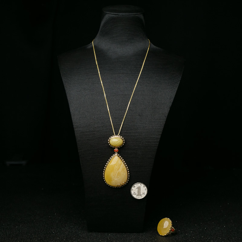 波罗的海天然蜜蜡套装-红掌柜