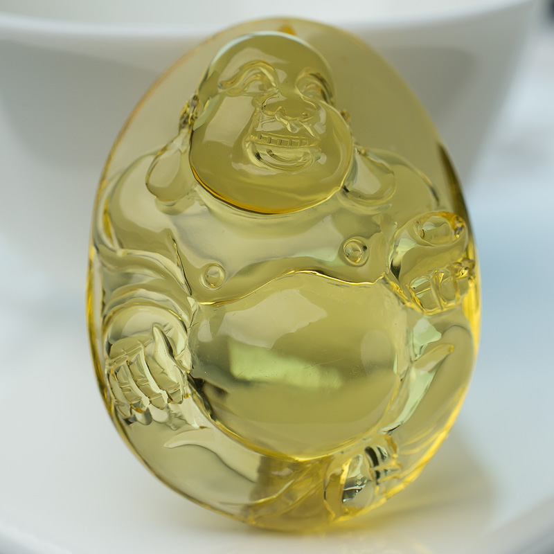 波罗的海天然金珀佛吊坠-红掌柜