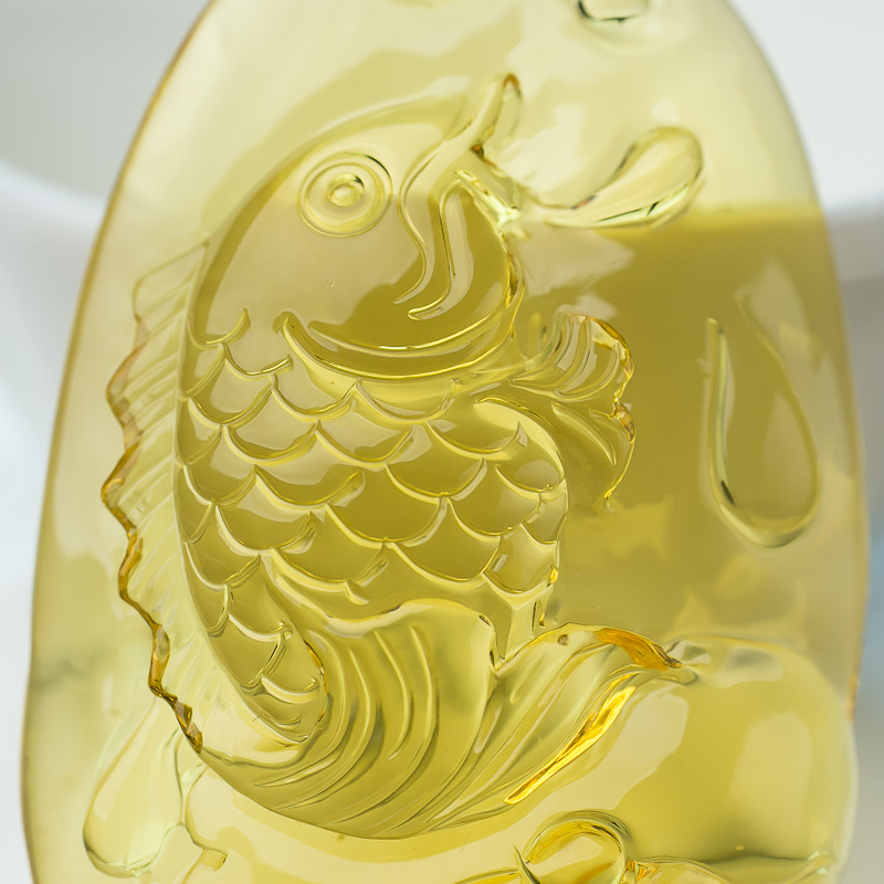 天然金珀连年有余挂坠-红掌柜