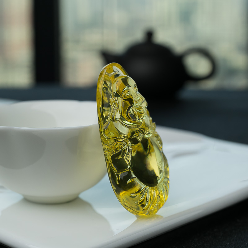 波罗的海金珀佛吊坠-红掌柜
