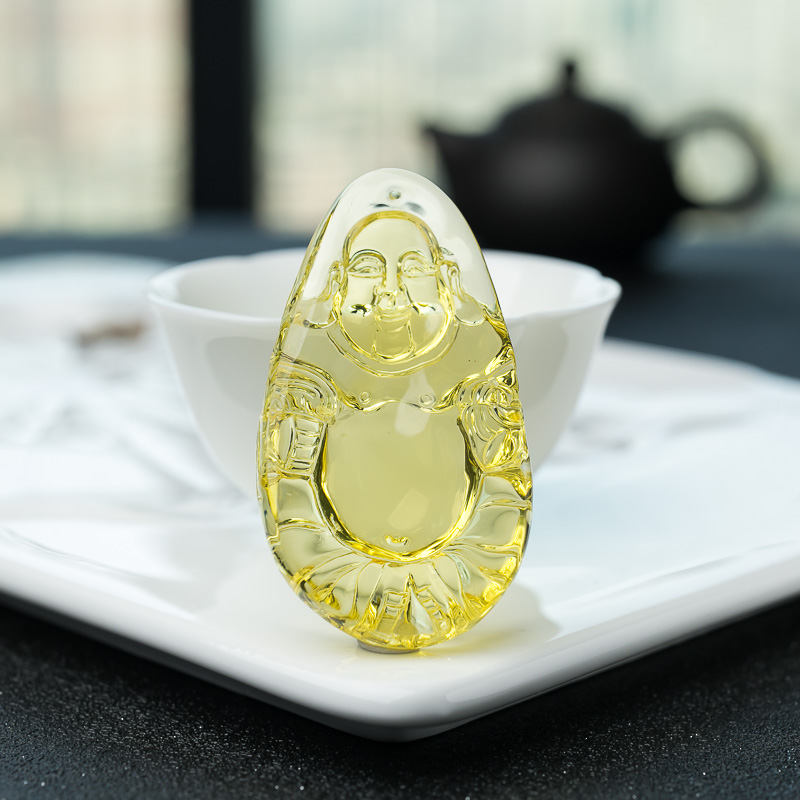 金珀佛挂坠-红掌柜